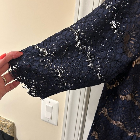 Jessica Howard Navy Lace Mini Dress - Picture 3 of 5